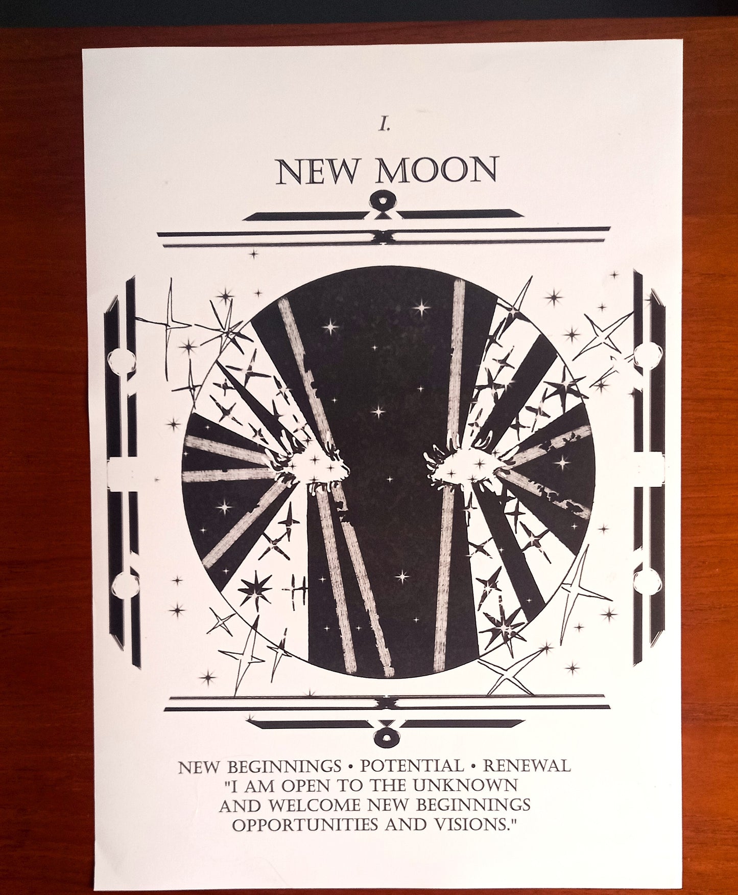 Waxing Moon Phases Print Set: Witchy Handmade Art