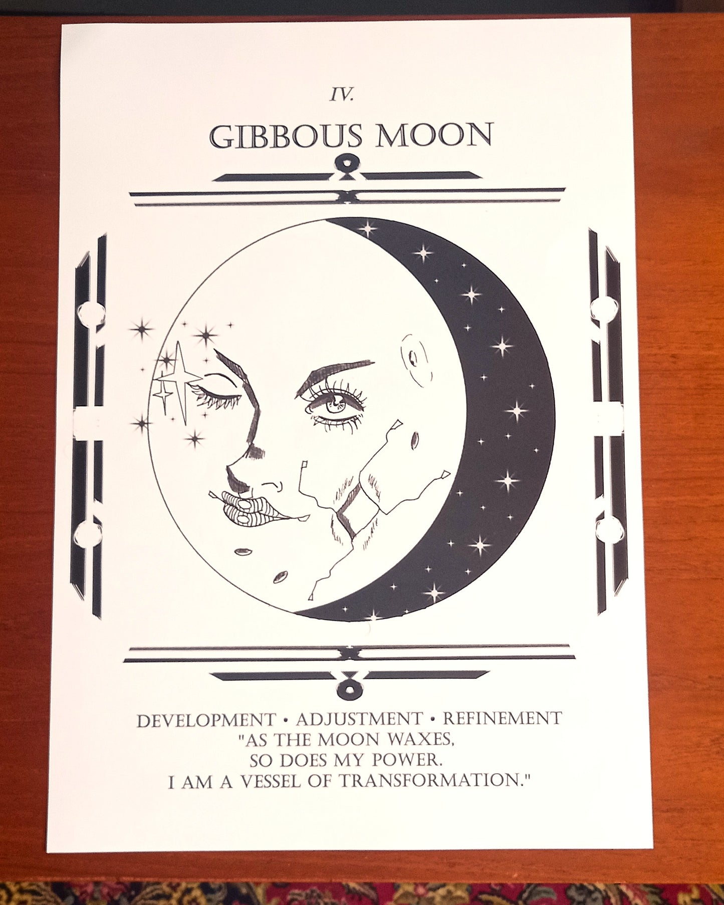 Waxing Moon Phases Print Set: Witchy Handmade Art